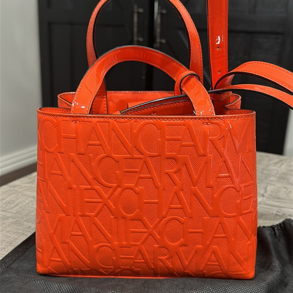 Armani Exchange Vibrant Orange Mini Bag - Picture 2 of 7